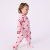 Petit Bateau - Slaappakje met roze hartjes