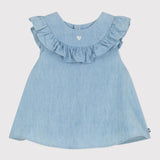 Petit Bateau - Blouse zonder mouwen - Denim