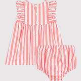 Petit Bateau - Katoenen Gestreept Babysetje