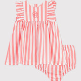 Petit Bateau - Katoenen Gestreept Babysetje