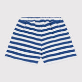 Petit Bateau - Badstof Shortje - Blauw Gestreept