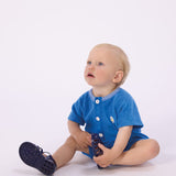 Petit Bateau - Zomers Jongenspakje Badstof - Blauw