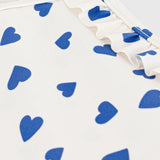 Petit Bateau - Babybadpak met hartjesprint - Blauw