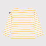 Petit Bateau - Navy Shirt - Geel gestreept
