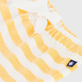Petit Bateau - Badstof Shortje - Geel Gestreept