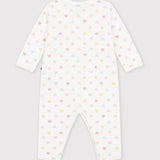 Petit Bateau - Fluwelen Pyjama - Hartjesprint