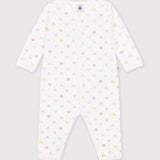 Petit Bateau - Fluwelen Pyjama - Hartjesprint