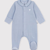 Petit Bateau - Fluwelen Slaappakje - Blauw