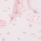 Petit Bateau - Pyjama van fluweel met kraag en bloemenprint