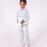 Petit Bateau - Pyjama - Streepjes met hartjes - Kinderen