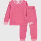 Petit Bateau - Fluwelen pyjama - Roze