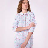 Petit Bateau - Pyjama - Streepjes met hartjes - Volwassenen