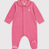 Petit Bateau - Fluwelen Slaappakje - Roze
