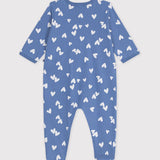 Petit Bateau - Slaappakje - Blauw met hartjes