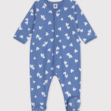 Petit Bateau - Slaappakje - Blauw met hartjes