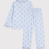 Petit Bateau - Pyjama - Streepjes met sterretjes
