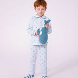 Petit Bateau - Pyjama - Streepjes met sterretjes