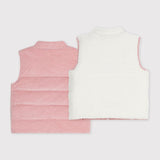 Petit Bateau - Omkeerbaar mouwloos jasje - Roze