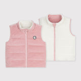 Petit Bateau - Omkeerbaar mouwloos jasje - Roze