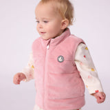 Petit Bateau - Omkeerbaar mouwloos jasje - Roze