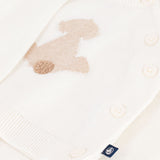 Petit Bateau - Gebreid babysetje met hondje