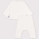 Petit Bateau - Babysetje - Wit met hartje