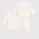 Petit Bateau - Babysetje - 3 stuks - Bloemenprint