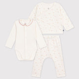 Petit Bateau - Babysetje - 3 stuks - Bloemenprint