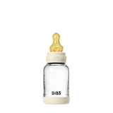BIBS Zuigfles in glas - Latex - 120ml - Ivory