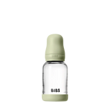 BIBS Zuigfles in glas - Latex - 120ml - Sage