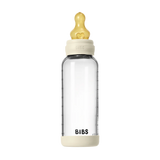 BIBS Zuigfles in glas - Latex - 240ml - Ivory