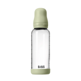 BIBS Zuigfles in glas - Latex - 240ml - Sage