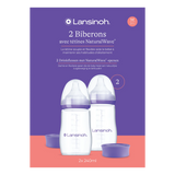 Lansinoh - Drinkfles met Natural Wave speentje - M (2 stuks)
