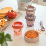 Done By Deer - Baby food container - 3-pack - Roze