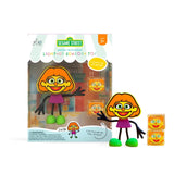 Glo pals - Lichtgevende sensorische kubussen voor in bad of sensorisch spel + Poppetje - Julia