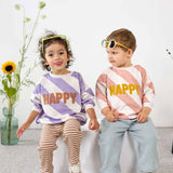 Lassig - Sweater GOTS - Happy Roze/Cream