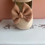 Stabifoot lak schoentje met strikje - Beige/Roze