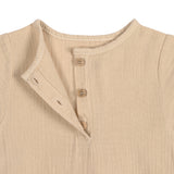 Lassig - Mousseline t-shirt lange mouwen - Naturel
