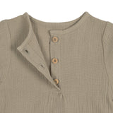 Lassig - Mousseline t-shirt lange mouwen - Olijf
