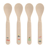 Lassig set van 4 lepels cellulose - Kers