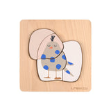 Lassig - Houten puzzel Hond - Vogel