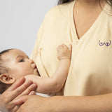 Borstvoeding T-shirt - Pastelgeel