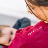 Borstvoeding Sweater - Bordeaux