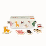 Tix&Mix - Houten Magneetset - Dieren - 20 stuks