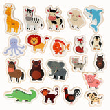Tix&Mix - Houten Magneetset - Dieren - 20 stuks