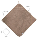 Nifty - Badcape 2 in 1 - 100 cm x 100 cm - Mokka