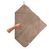 Nifty - Badcape 2 in 1 - 100 cm x 100 cm - Mokka