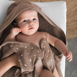 Nifty - Badcape 2 in 1 - 100 cm x 100 cm - Mokka
