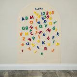 Tix&Mix - Houten Magneetset Letters&Nummers - 77 stuks