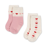 Konges - 2 Pack Sokken - Hartjes